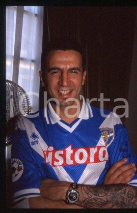 35mm vintage slide* 1994 BRESCIA Leader of TIMORIA Omar PEDRINI Portrait (1)