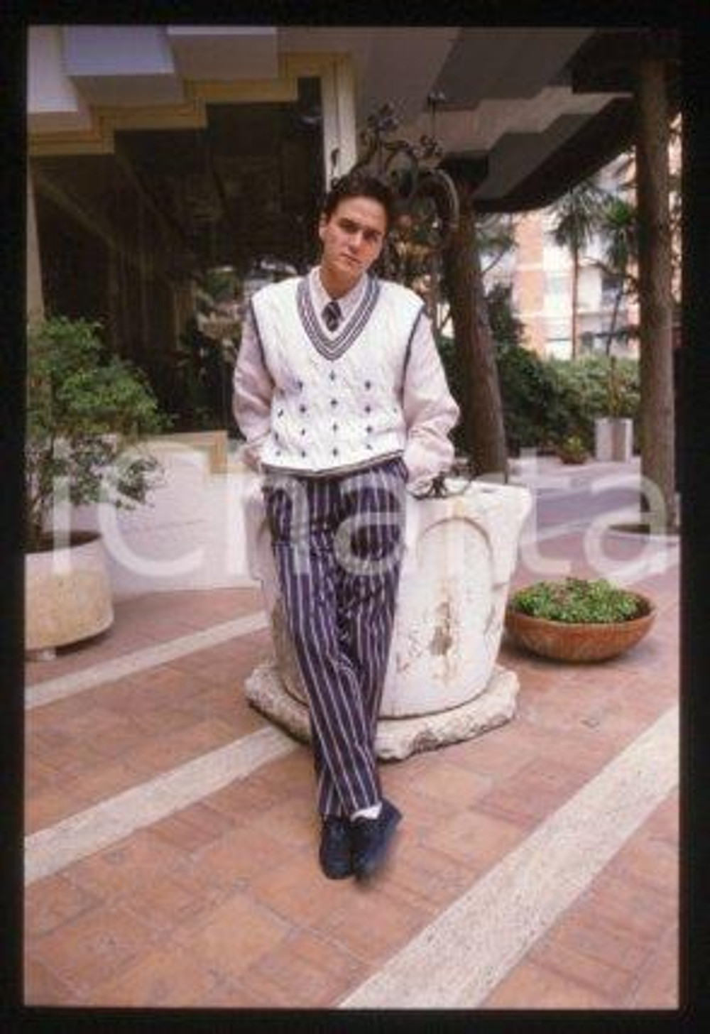 35mm vintage slide* 1985 ca MUSIC Italian singer-songwriter Michele PECORA (10)