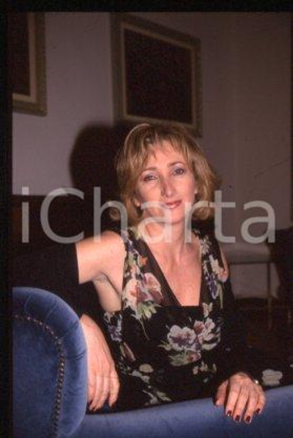 35mm vintage slide* 1998 ca RAI1 ITALY - Portrait of Actress Lunetta SAVINO (11)