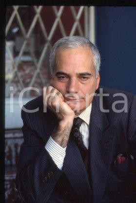 35mm vintage slide* 1985 ca ITALY Portrait of painter & writer Ruggero SAVINIO 1