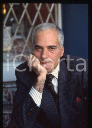 35mm vintage slide* 1985 ca ITALY Portrait of painter & writer Ruggero SAVINIO 3