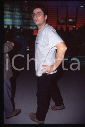 35mm vintage slide* 1990 ca ITALY TV Author journalist & writer Pietro GALEOTTI