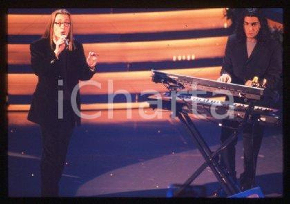 35mm vintage slide* 1999 SANREMO "NOI NON CI CAPIAMO" Pop rock band SOERBA (18)