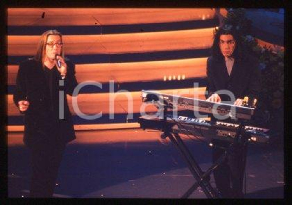 35mm vintage slide* 1999 SANREMO "NOI NON CI CAPIAMO" Pop rock band SOERBA (20)