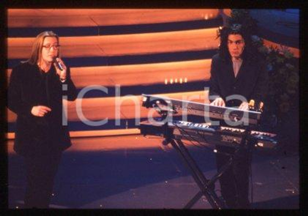 35mm vintage slide* 1999 SANREMO "NOI NON CI CAPIAMO" Pop rock band SOERBA (22)
