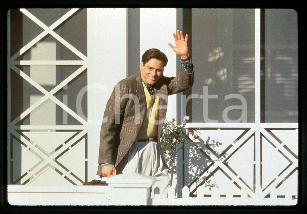 35mm vintage slide* 1998 THE TRUMAN SHOW Jim CARREY in una scena del film (6)