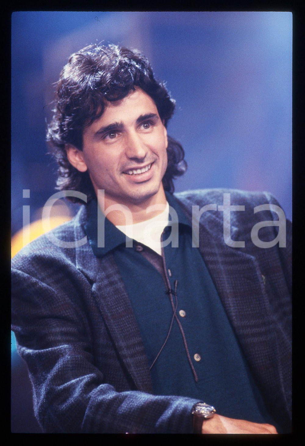 35mm vintage slide* 1990 ca ITALIA CALCIO Andrea CARNEVALE Ritratto calciatore 4