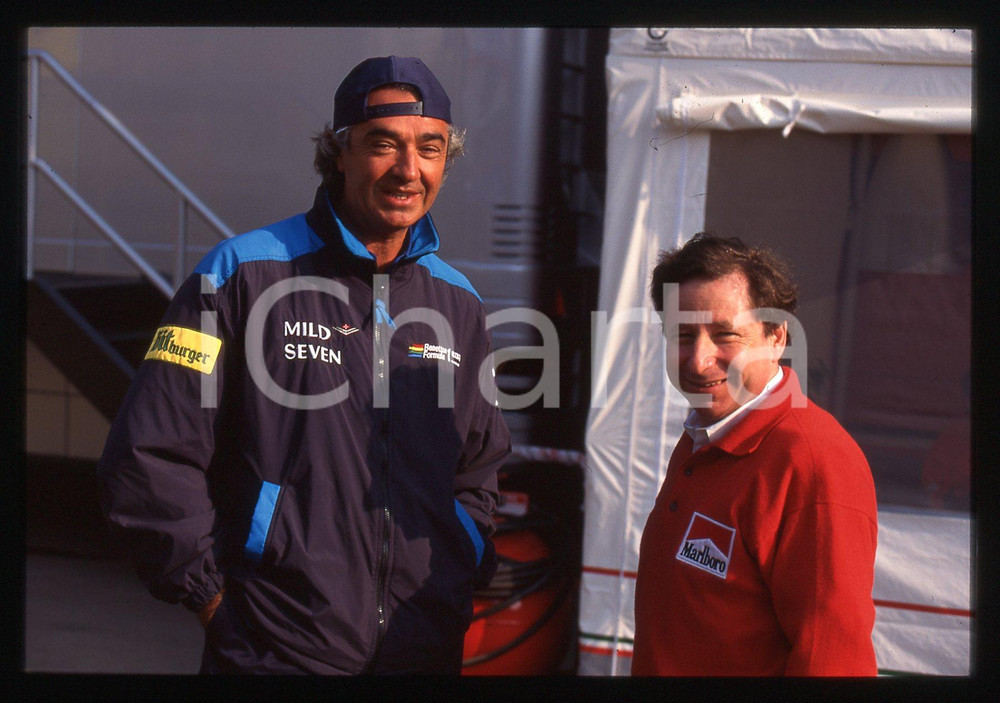 35mm vintage slide* 1995 F1 GP SAN MARINO Flavio BRIATORE e Jean TODT - Ritratto