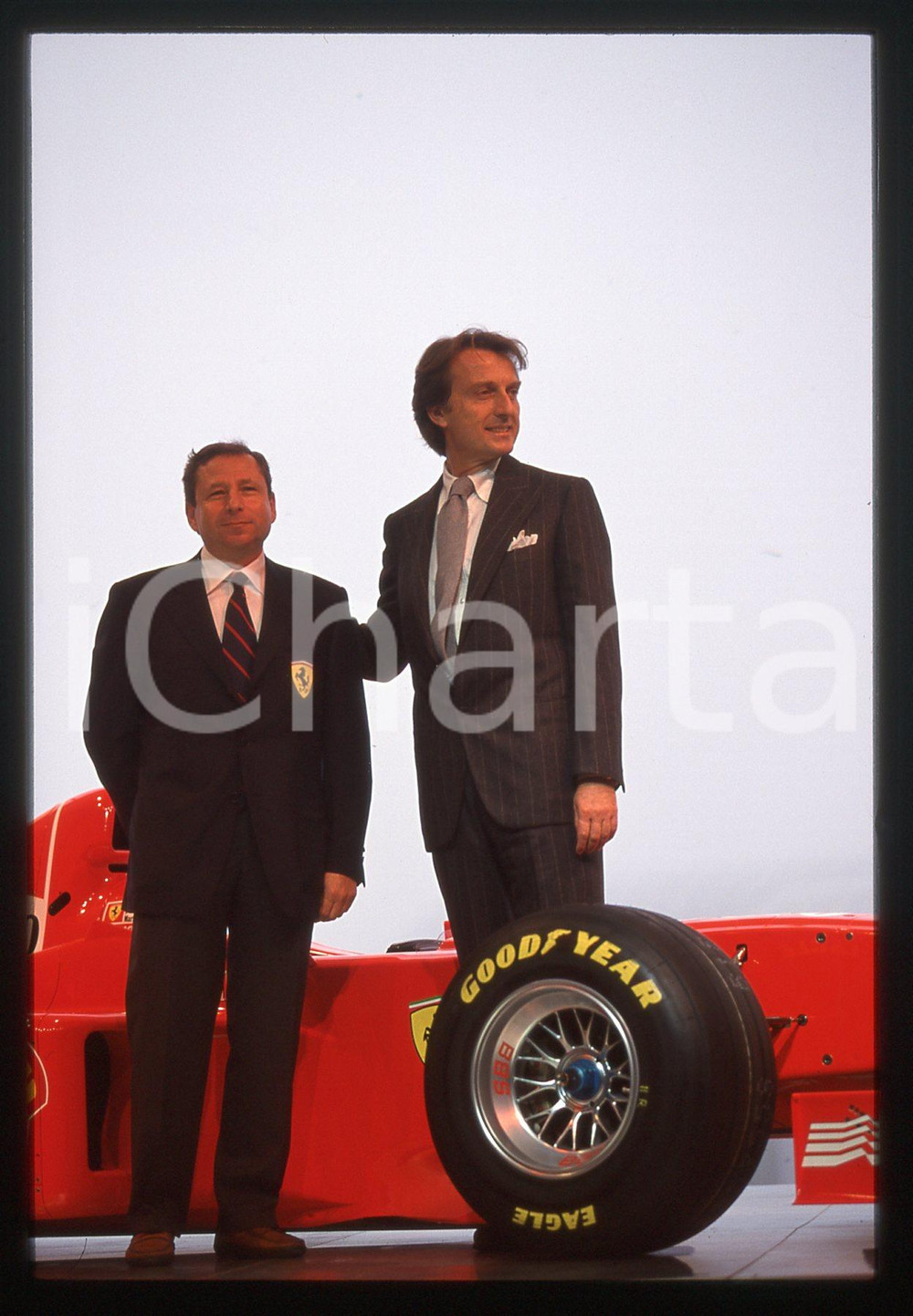 35mm vintage slide* 1998 MARANELLO Luca CORDERO di MONTEZEMOLO Jean TODT F300