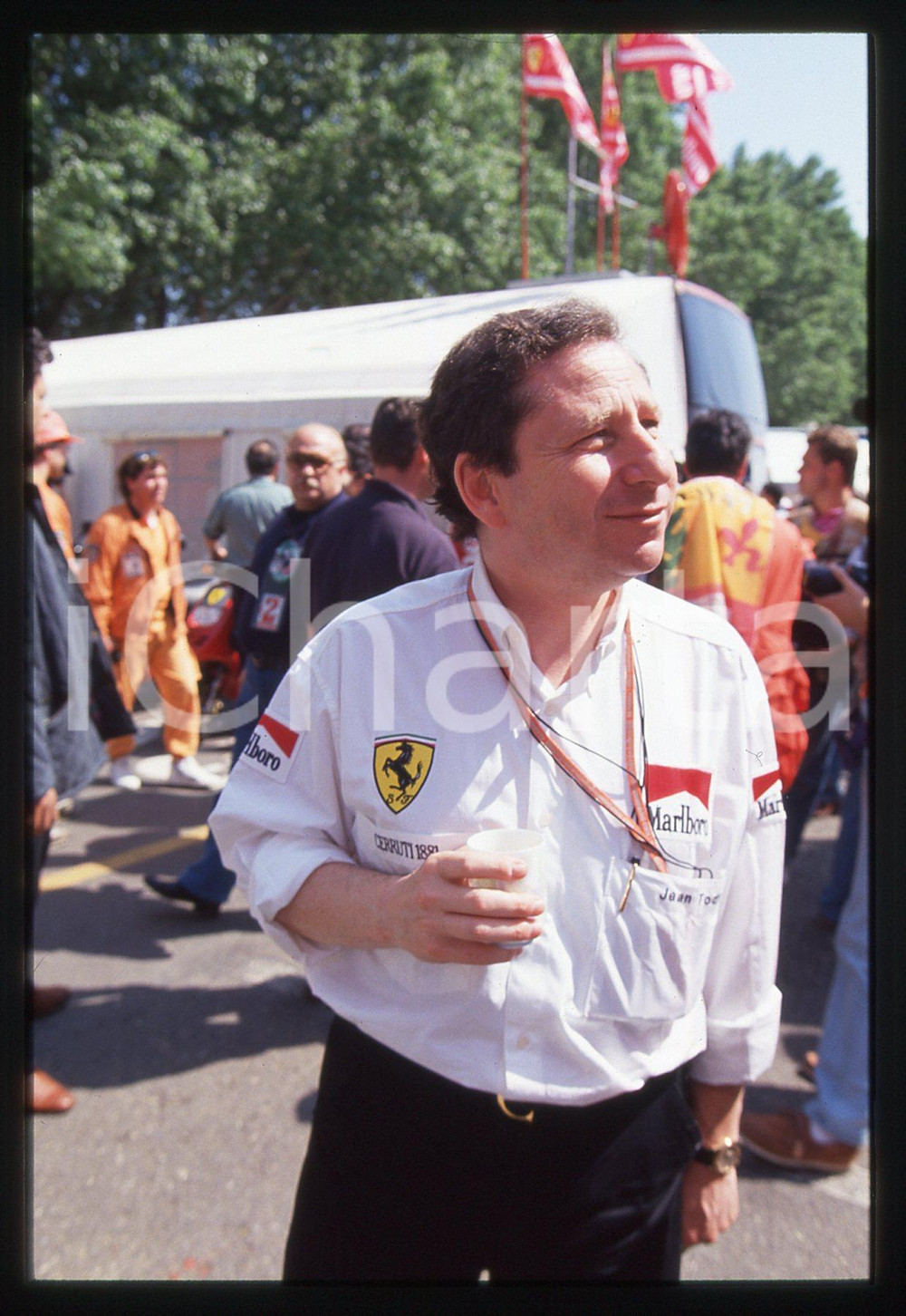 35mm vintage slide* 1995 F1 GP SAN MARINO Jean TODT Scuderia FERRARI Ritratto 3