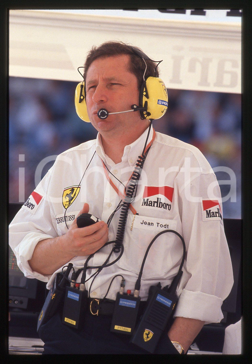 35mm vintage slide* 1995 F1 GP SAN MARINO Jean TODT Cronometrista al muretto (5)