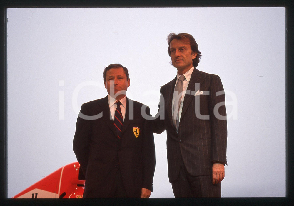 35mm vintage slide* 1998 MARANELLO Luca CORDERO di MONTEZEMOLO Jean TODT F300 2