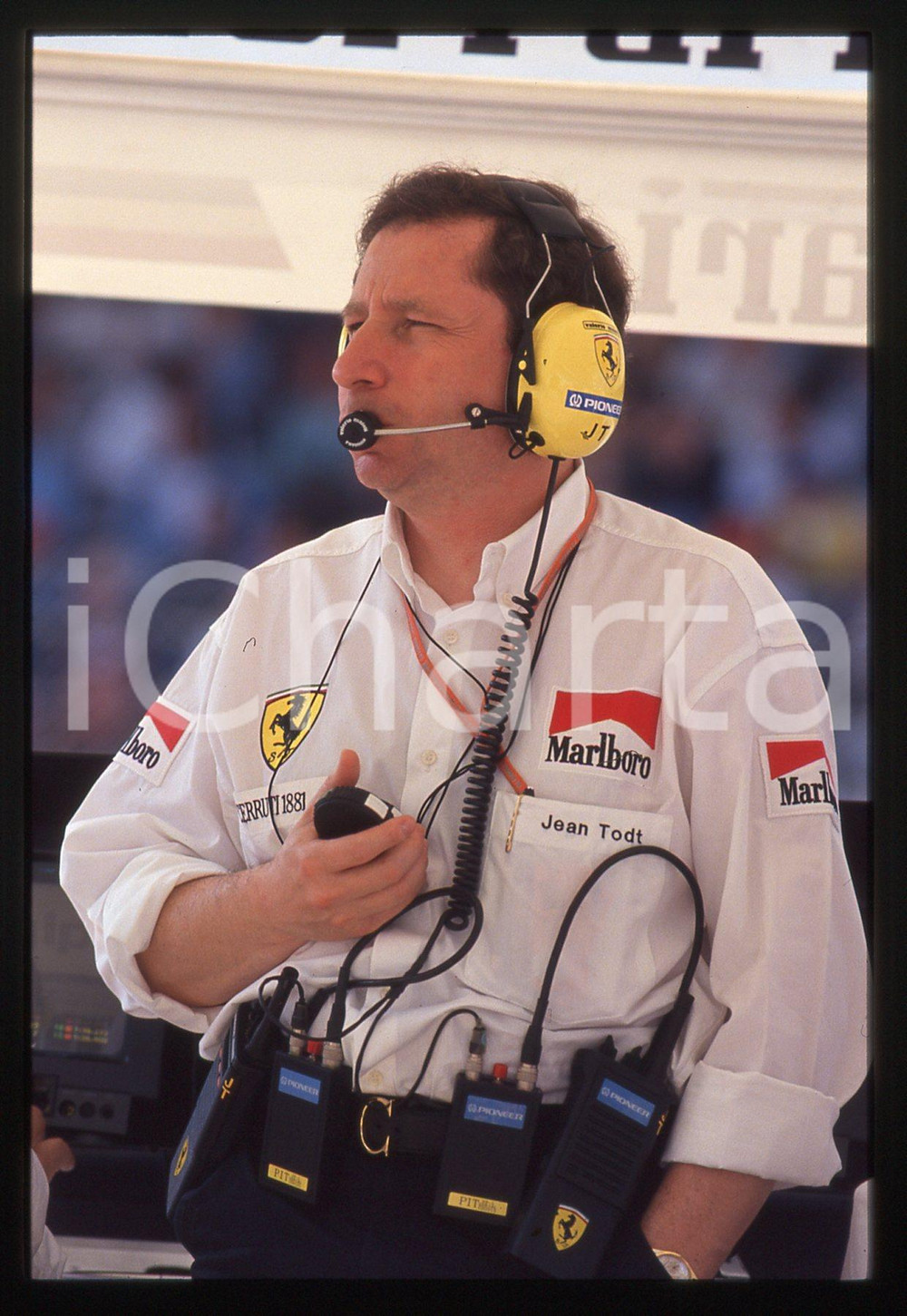 35mm vintage slide* 1995 F1 GP SAN MARINO Jean TODT Cronometrista al muretto (6)