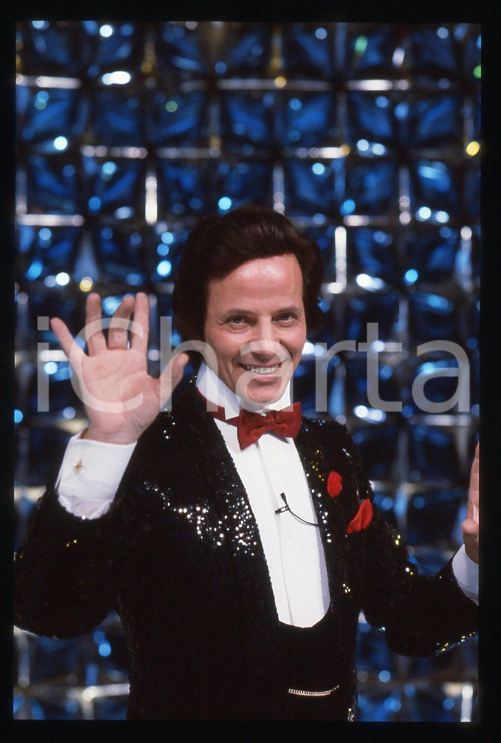35mm vintage slide* 1984 RAI 2 IL TRAPPOLONE Mago SILVAN Aldo SAVOLDELLO (25)