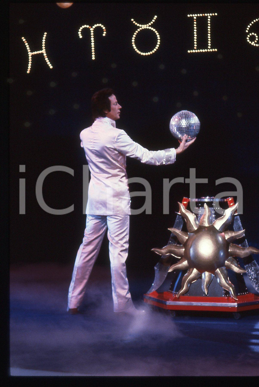 35mm vintage slide* 1984 RAI 2 IL TRAPPOLONE Mago SILVAN - Gioco di prestigio 39