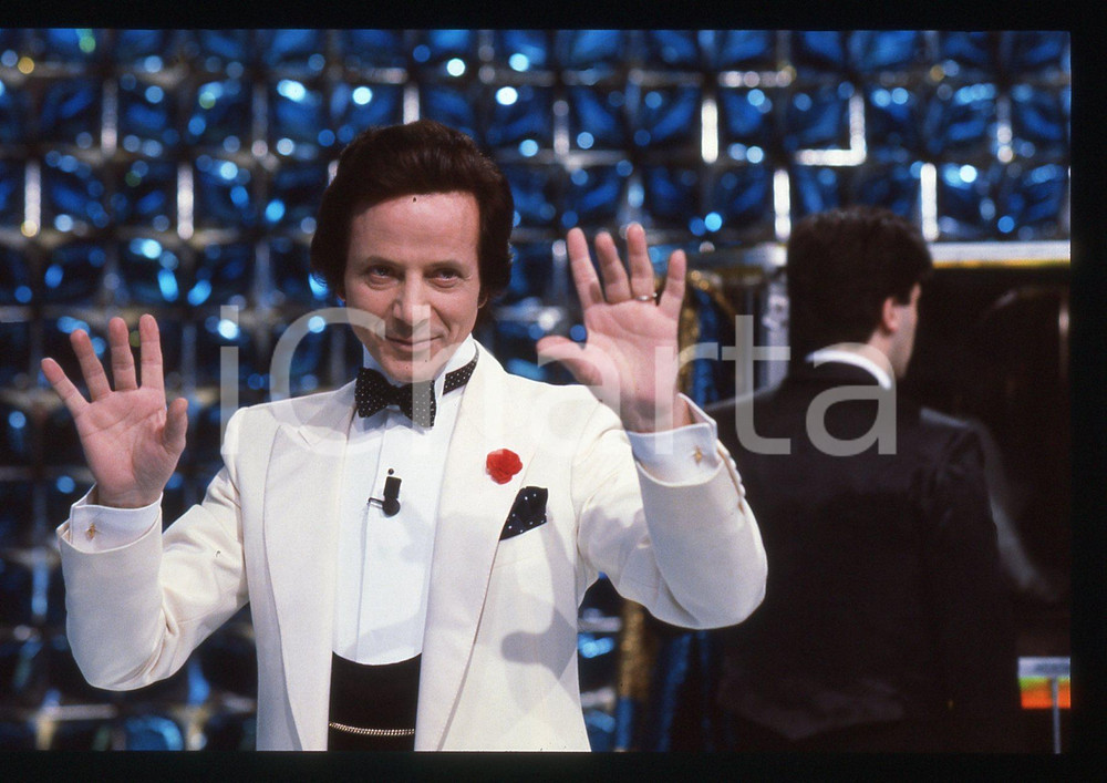 35mm vintage slide* 1984 RAI 2 IL TRAPPOLONE Mago SILVAN Aldo SAVOLDELLO (48)