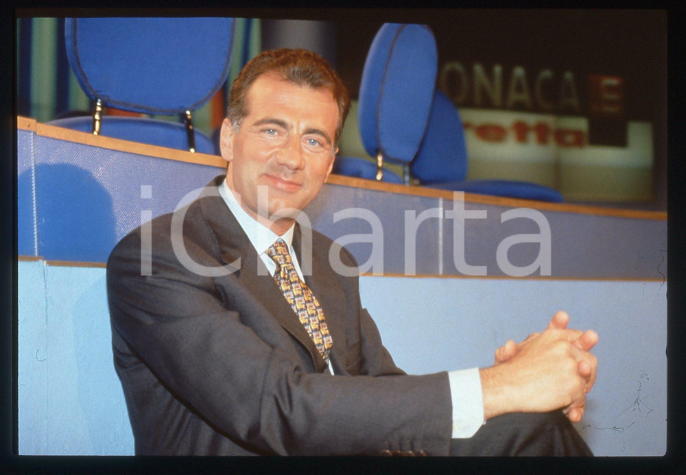 35mm vintage slide* 1998 RAI 2 CRONACA IN DIRETTA Michele CUCUZZA - Ritratto (3)