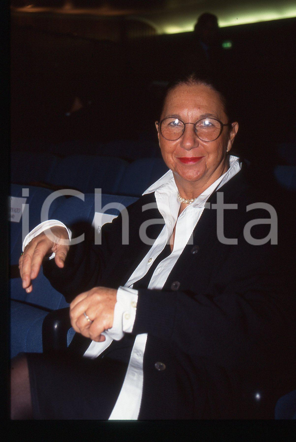 35mm vintage slide* 2000 ca MODA Carla VANNI - Ritratto direttrice GRAZIA (9)
