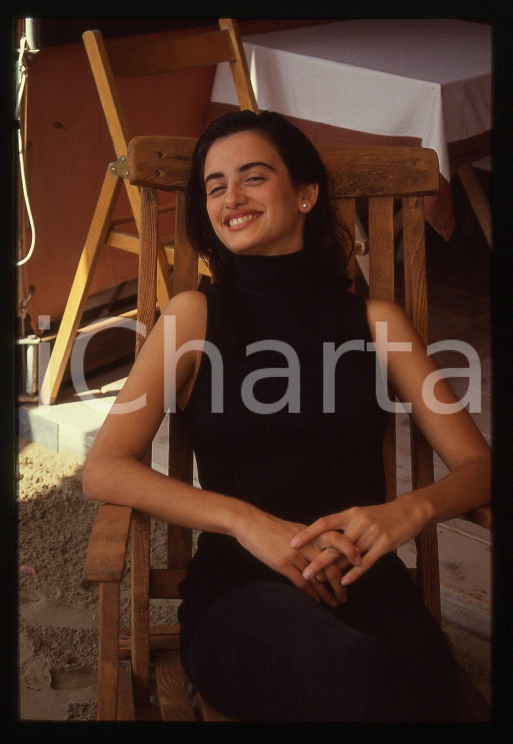 35mm vintage slide* 1992 VENEZIA LIDO Penelope CRUZ - Ritratto dell'attrice (45)