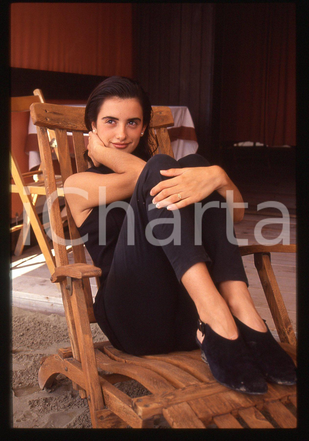 35mm vintage slide* 1992 VENEZIA LIDO Penelope CRUZ - Ritratto dell'attrice (46)