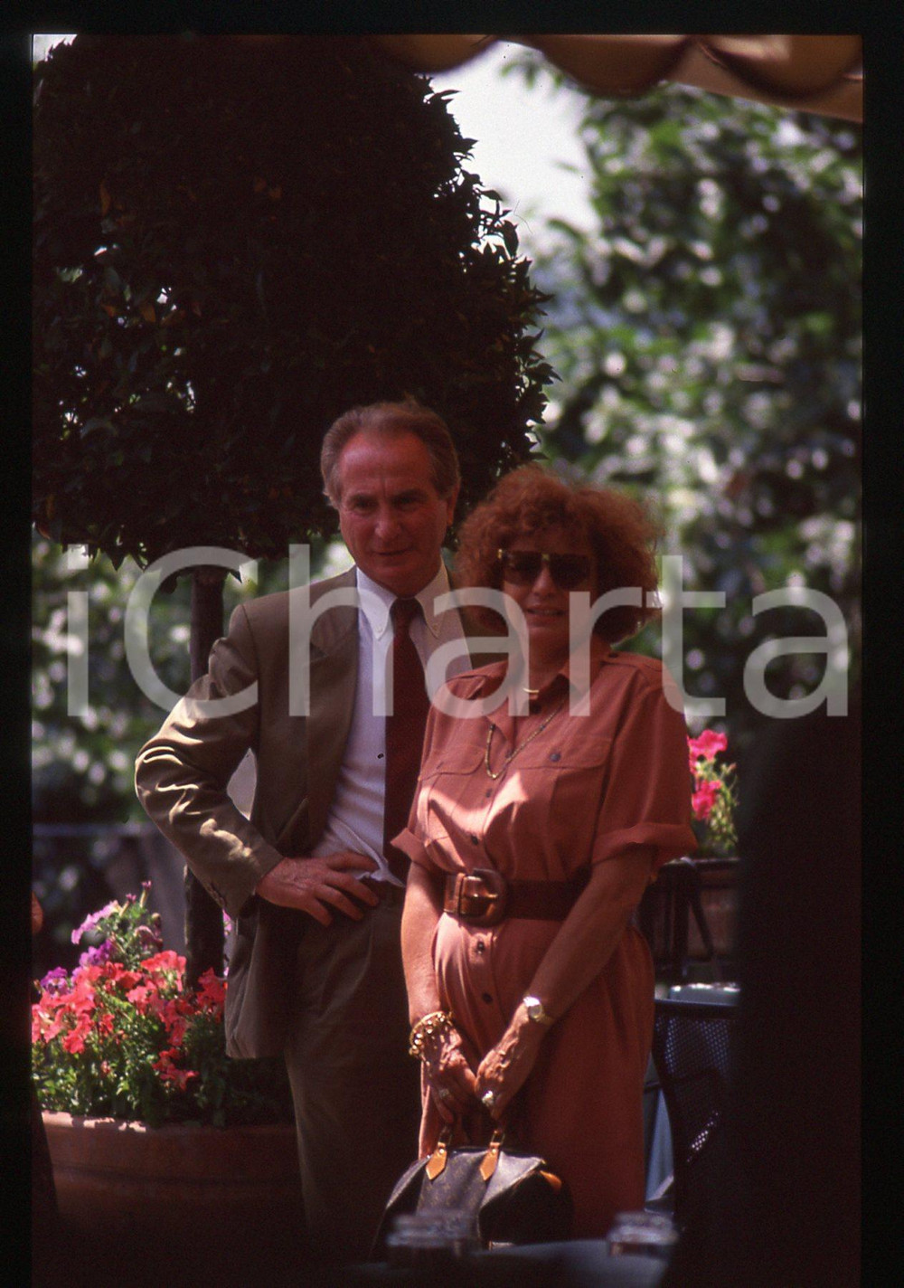 35mm vintage slide* 1990 ca ITALIA CALCIO Azeglio e Ines VICINI - Ritratto