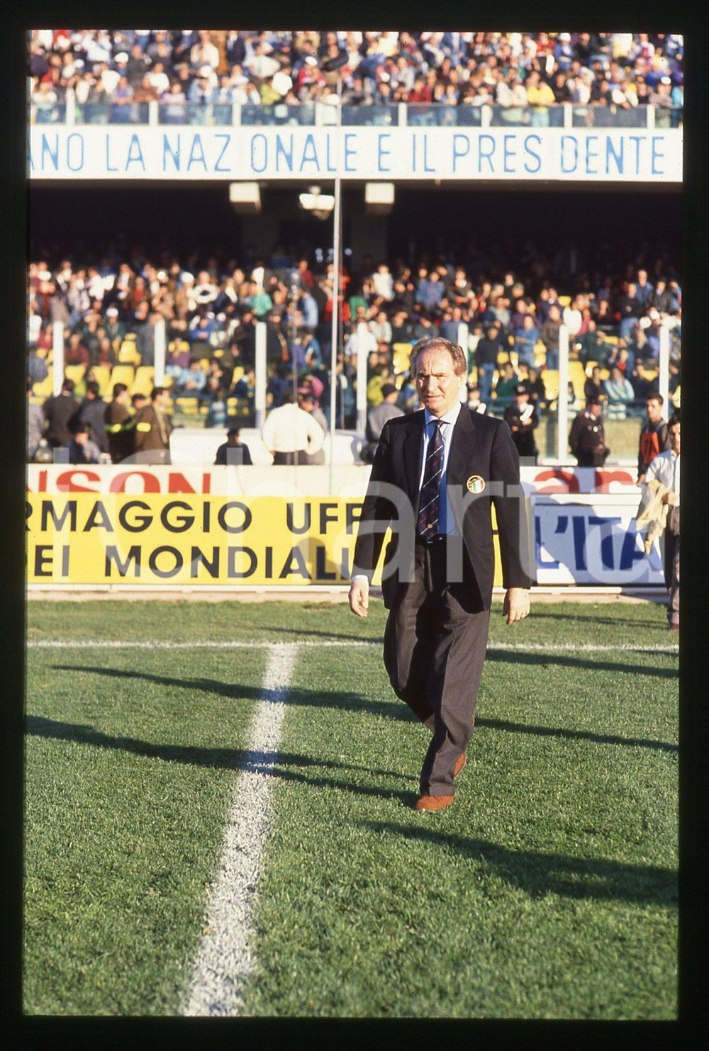 35mm vintage slide* 1989 CAGLIARI Azeglio VICINI in campo ITALIA vs ARGENTINA
