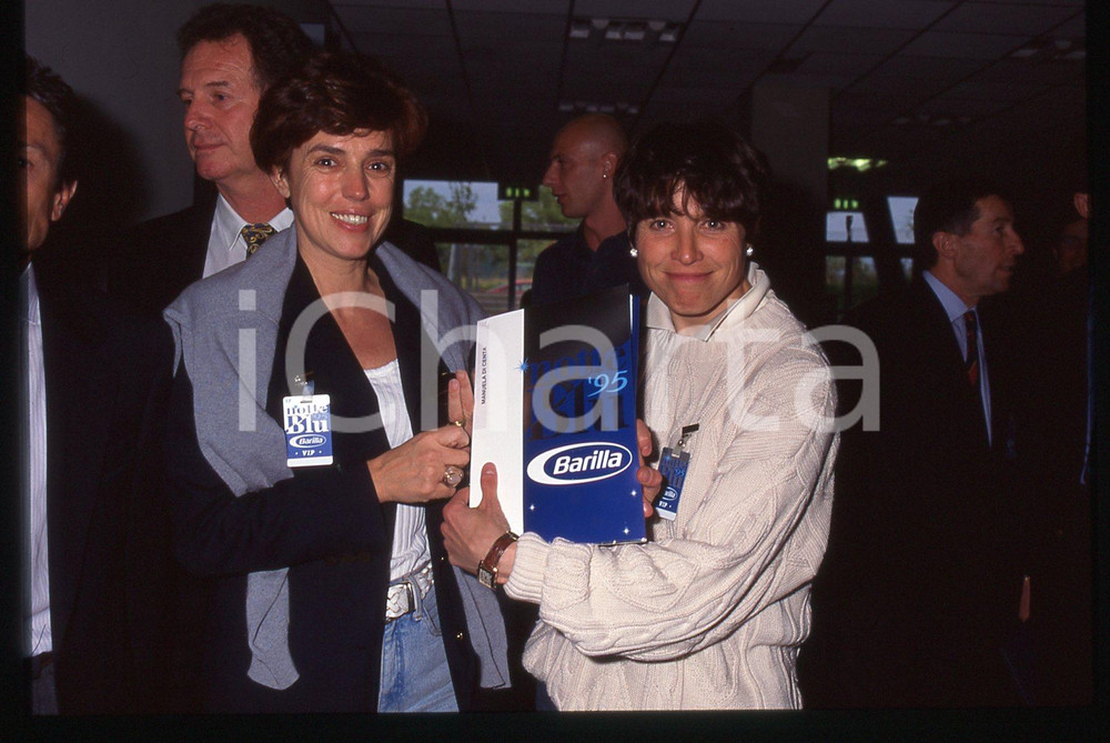 35mm vintage slide* 1995 CASALECCHIO DI RENO Manuela DI CENTA Notte Blu BARILLA