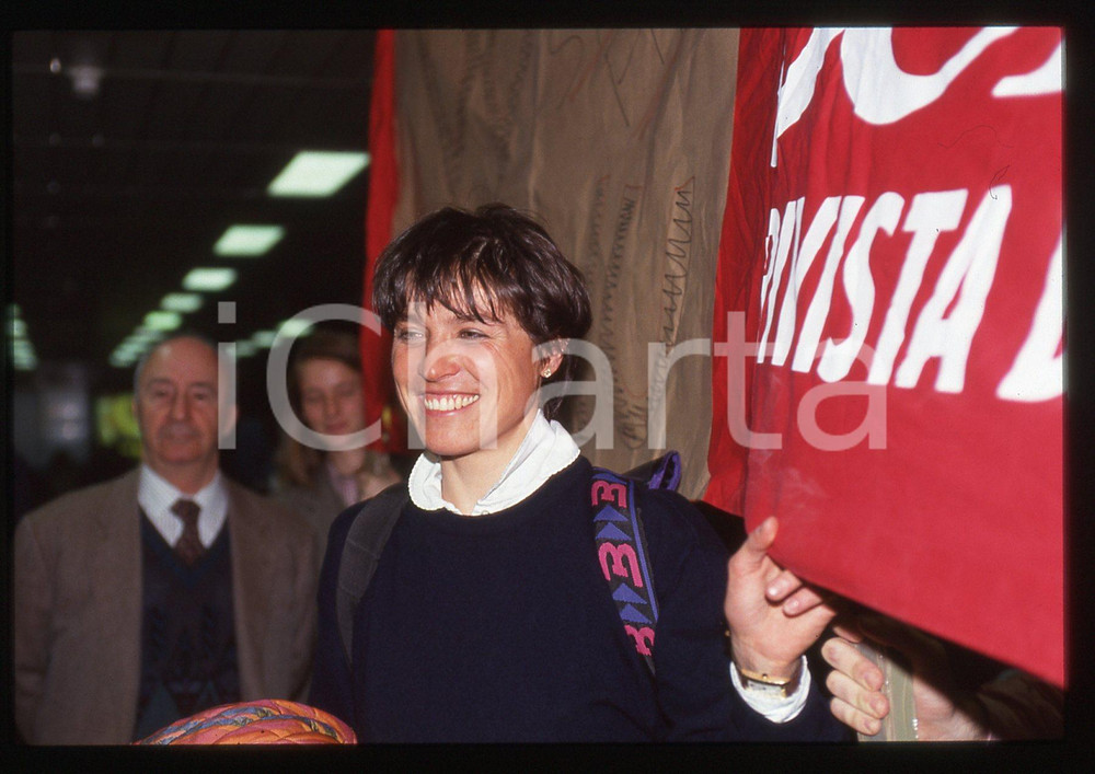 35mm vintage slide* 1996 ITALIA SCI DI FONDO Manuela DI CENTA - Ritratto (6)