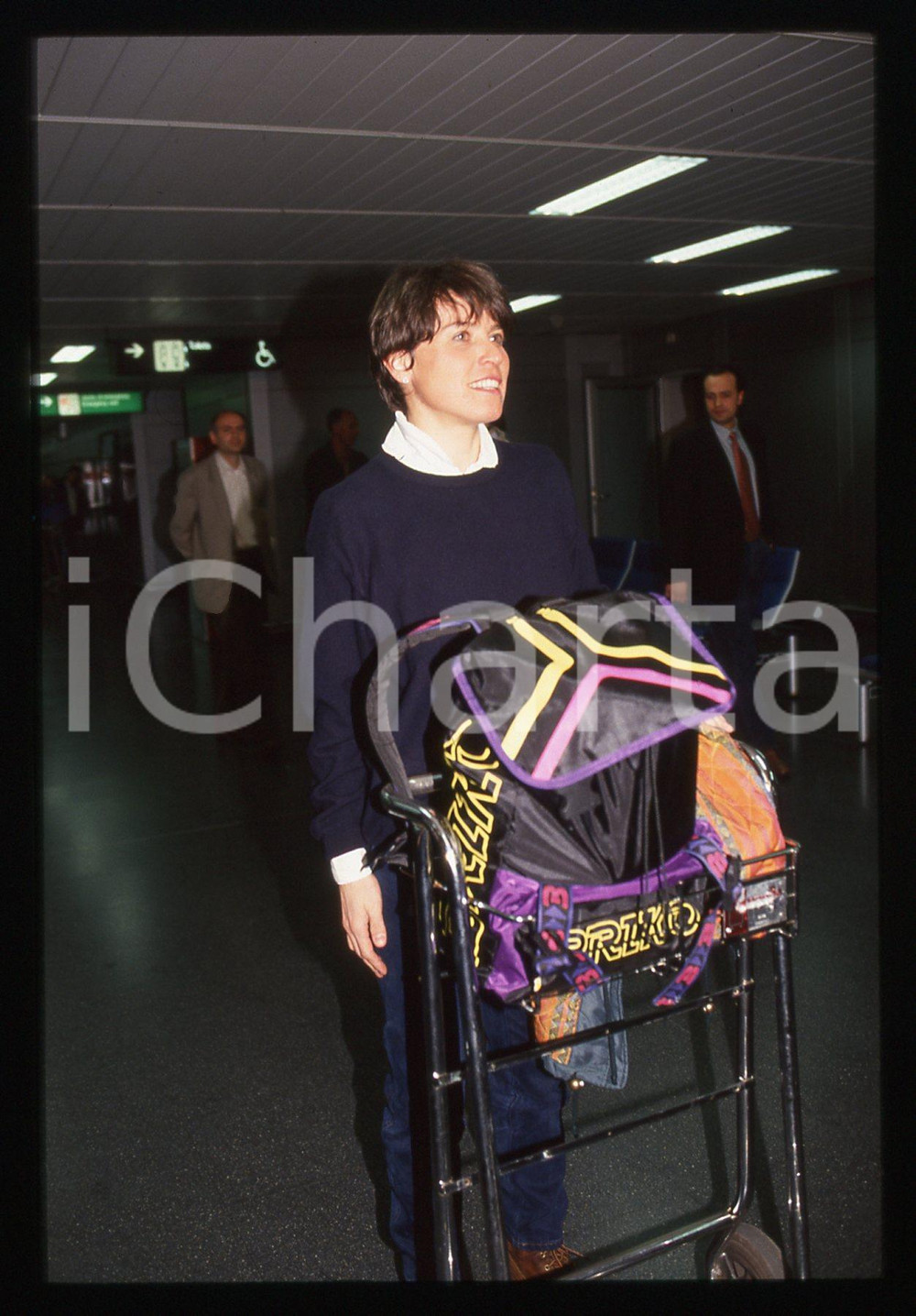 35mm vintage slide* 1996 ITALIA SCI DI FONDO Manuela DI CENTA - Ritratto (7)