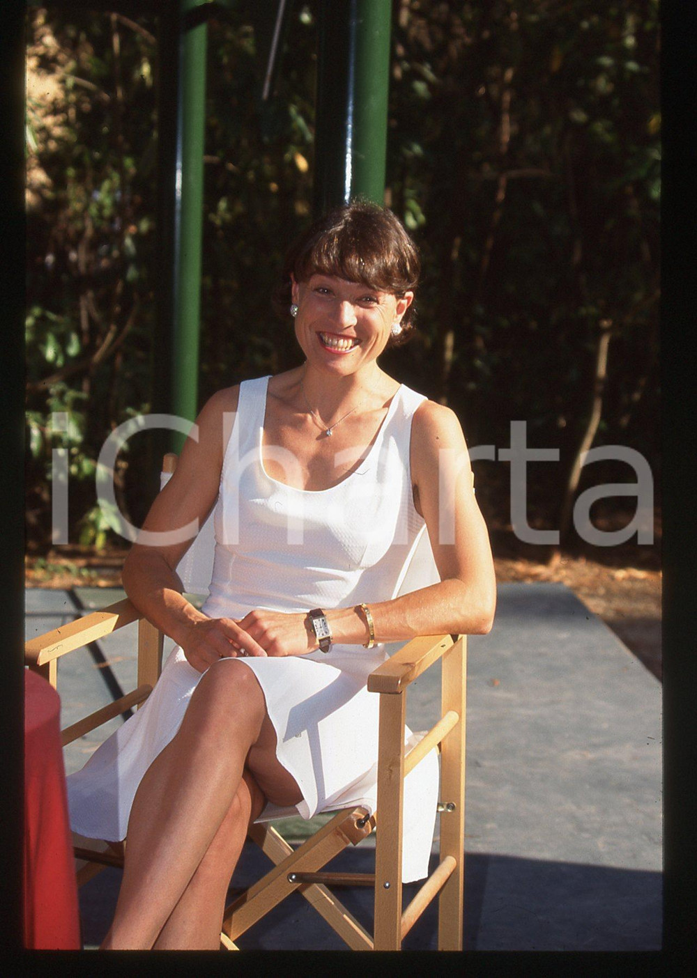 35mm vintage slide* 1995 ca ITALIA COSTUME Manuela DI CENTA Ritratto sciatrice 3