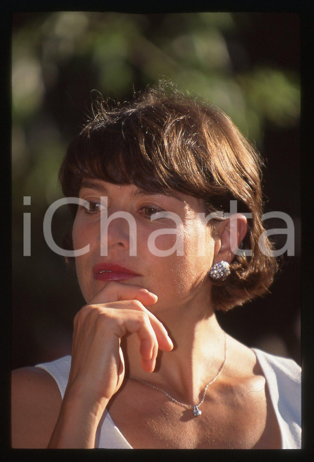 35mm vintage slide* 1995 ca ITALIA COSTUME Manuela DI CENTA Ritratto sciatrice 8