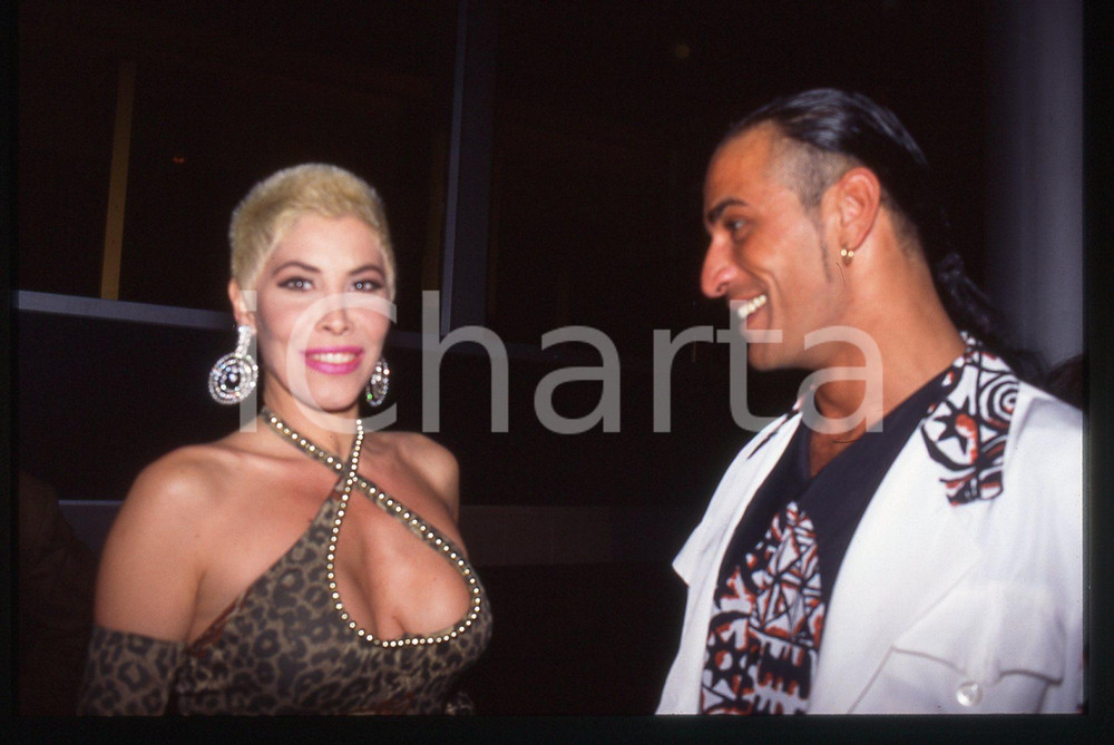35mm vintage slide* 1995 ca ITALIA Milly D'ABBRACCIO Francesco LOMBARDI GHYBLJ 3