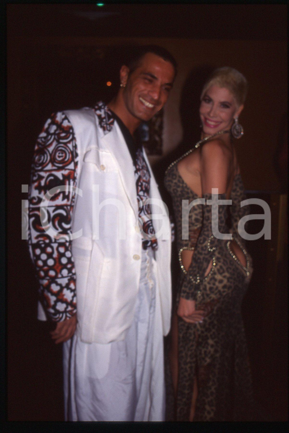 35mm vintage slide* 1995 ca ITALIA Milly D'ABBRACCIO Francesco LOMBARDI GHYBLJ 6