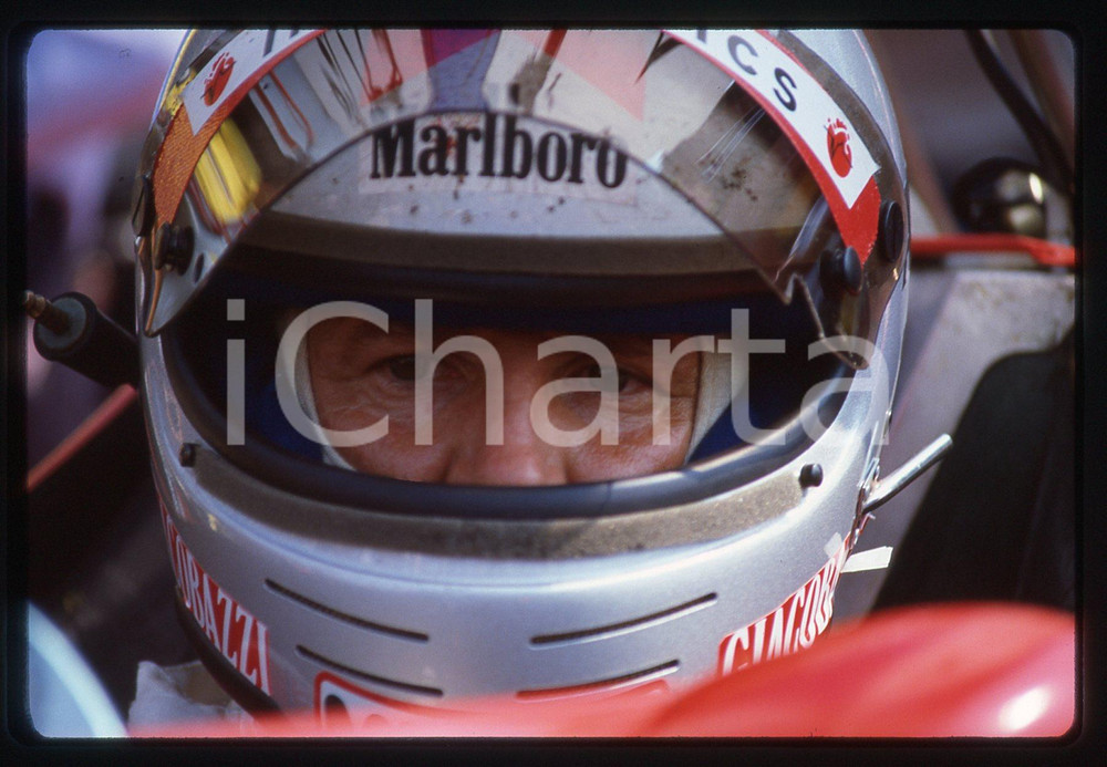 35mm vintage slide* 1982 GP MONZA Mario ANDRETTI scuderia FERRARI - Ritratto (2)