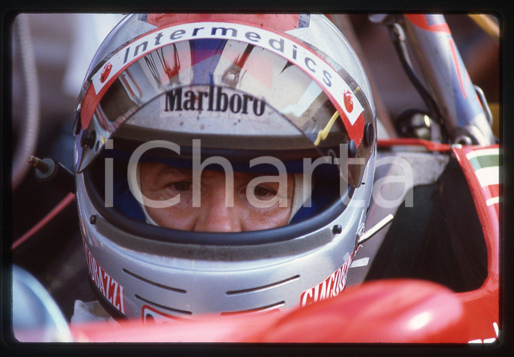35mm vintage slide* 1982 GP MONZA Mario ANDRETTI su FERRARI 126 C2 ai box (7)