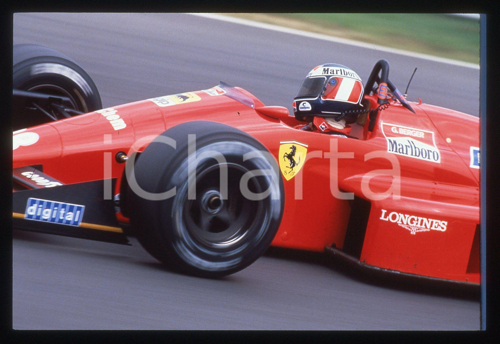 35mm vintage slide* 1988 GP SAN MARINO Gerhard BERGER FERRARI F1-87/88C - Gara 3