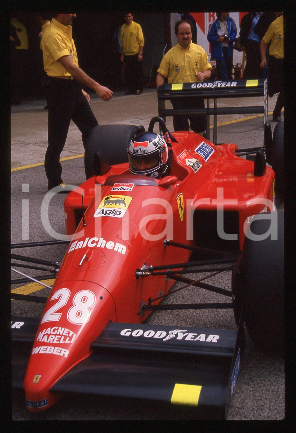 35mm vintage slide* 1988 GP SAN MARINO Gerhard BERGER FERRARI F1-87/88C ai box 3