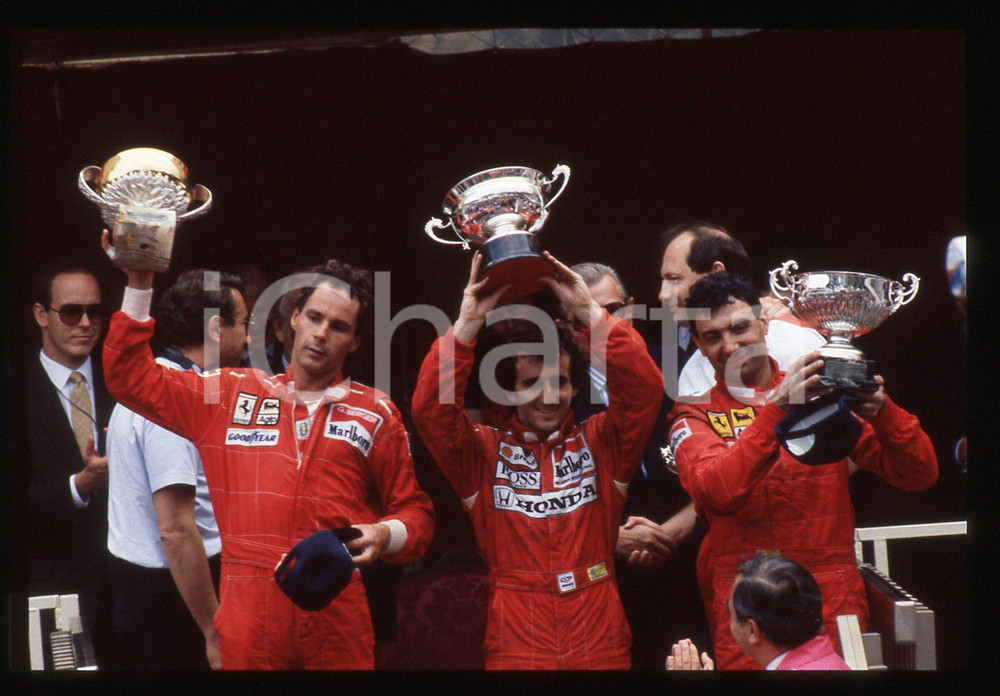35mm vintage slide* 1988 GP MONACO Alain PROST Gerhard BERGER Michele ALBORETO