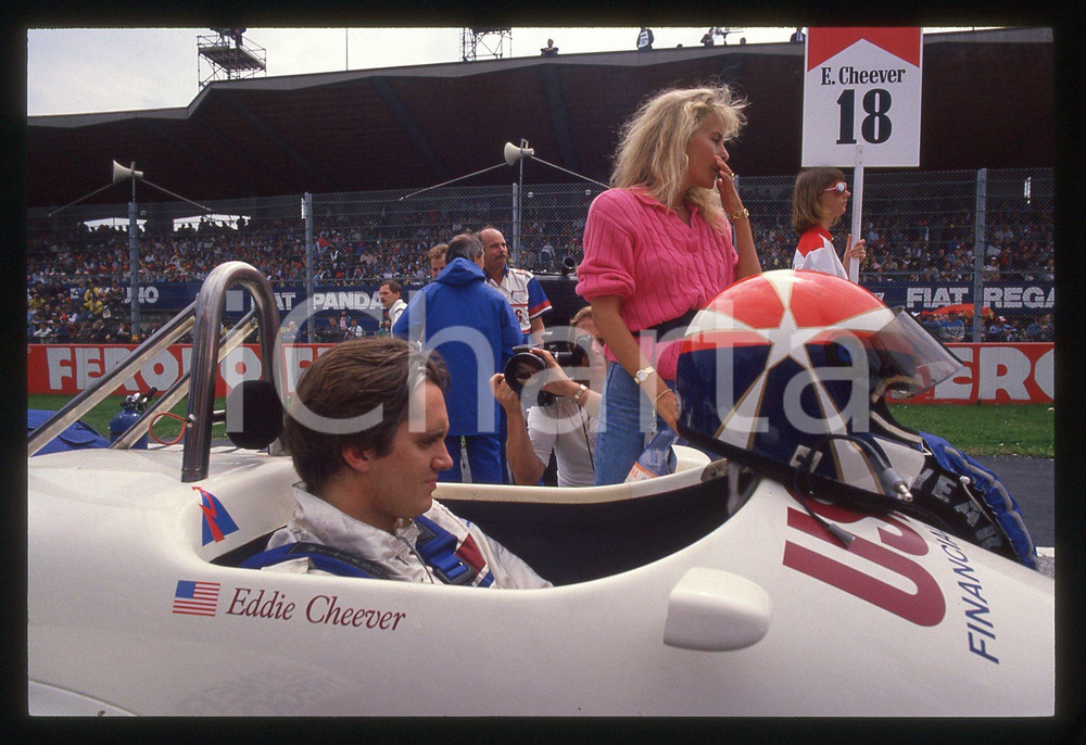 35mm vintage slide* 1988 GP SAN MARINO Eddie CHEEVER ARROWS A10B - Starting grid