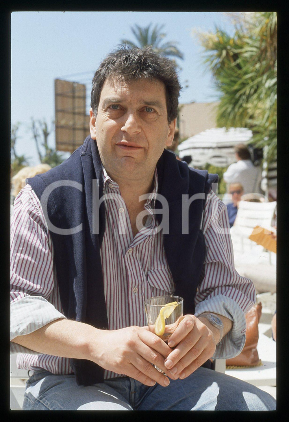 35mm vintage slide* 1990 ca CINEMA Stephen FREARS Ritratto del regista (4)