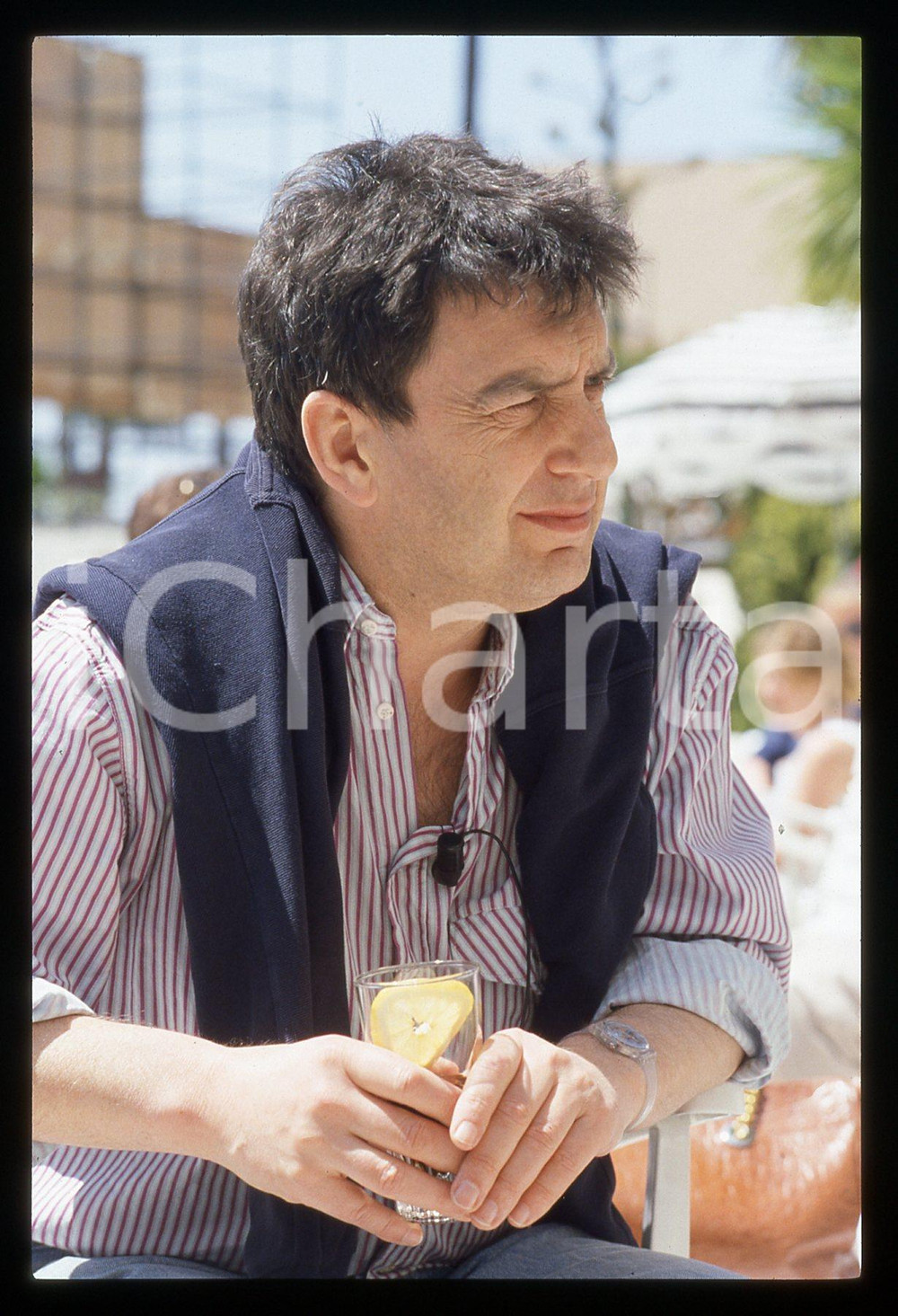 35mm vintage slide* 1990 ca CINEMA Stephen FREARS Ritratto del regista (8)