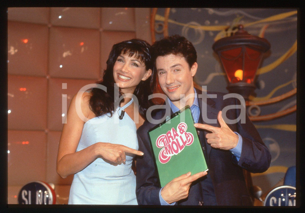 35mm vintage slide* 1998 TIRA E MOLLA ESTATE Giampiero INGRASSIA Luisa CORNA