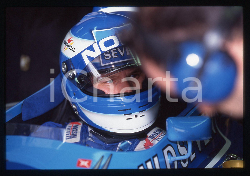 35mm vintage slide* 1995 FORMULA 1 Mika SALO scuderia TYRRELL - Ritratto (2)