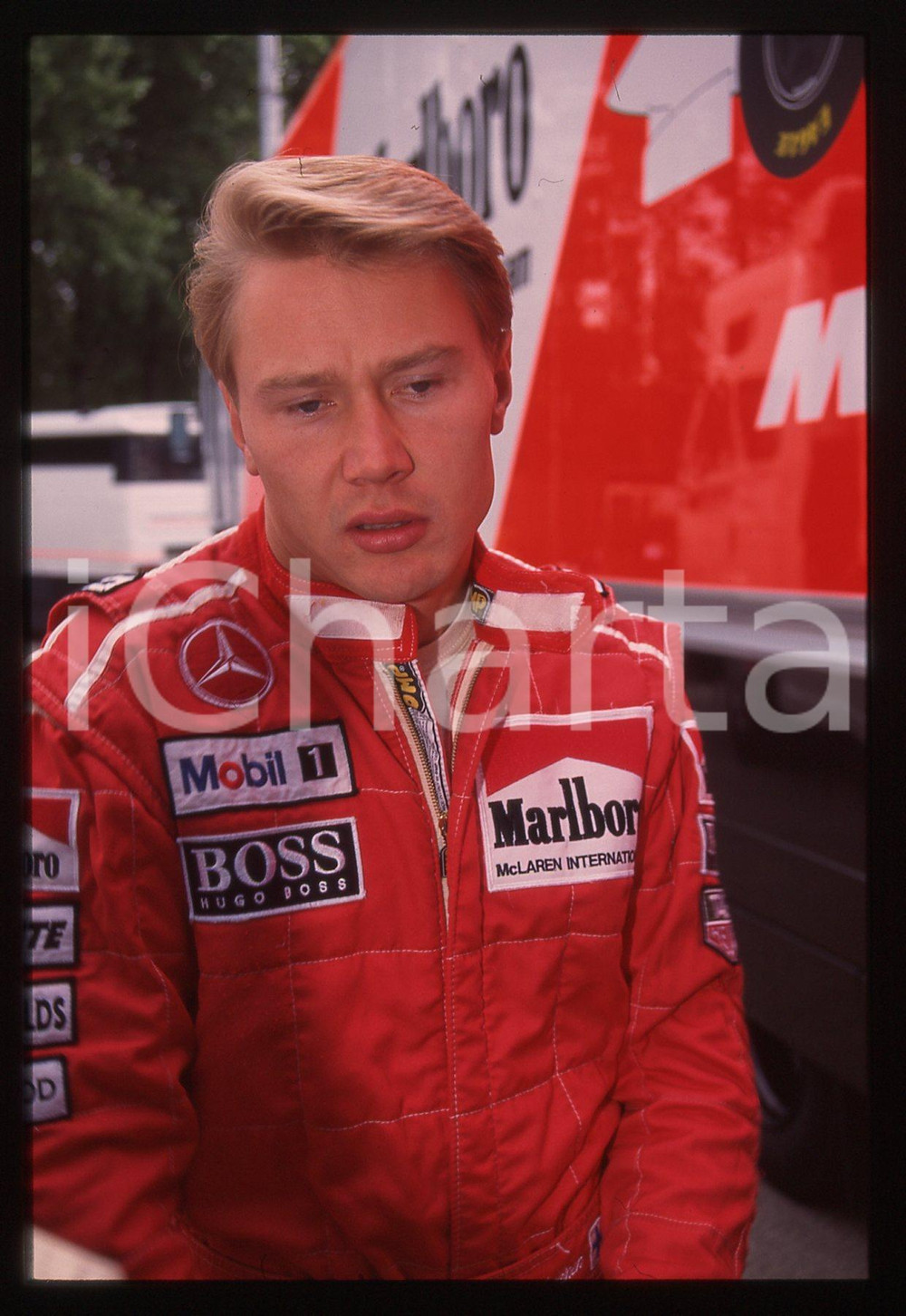 35mm vintage slide* 1995 GP SAN MARINO Mika HAKKINEN scuderia MCLAREN Ritratto 7
