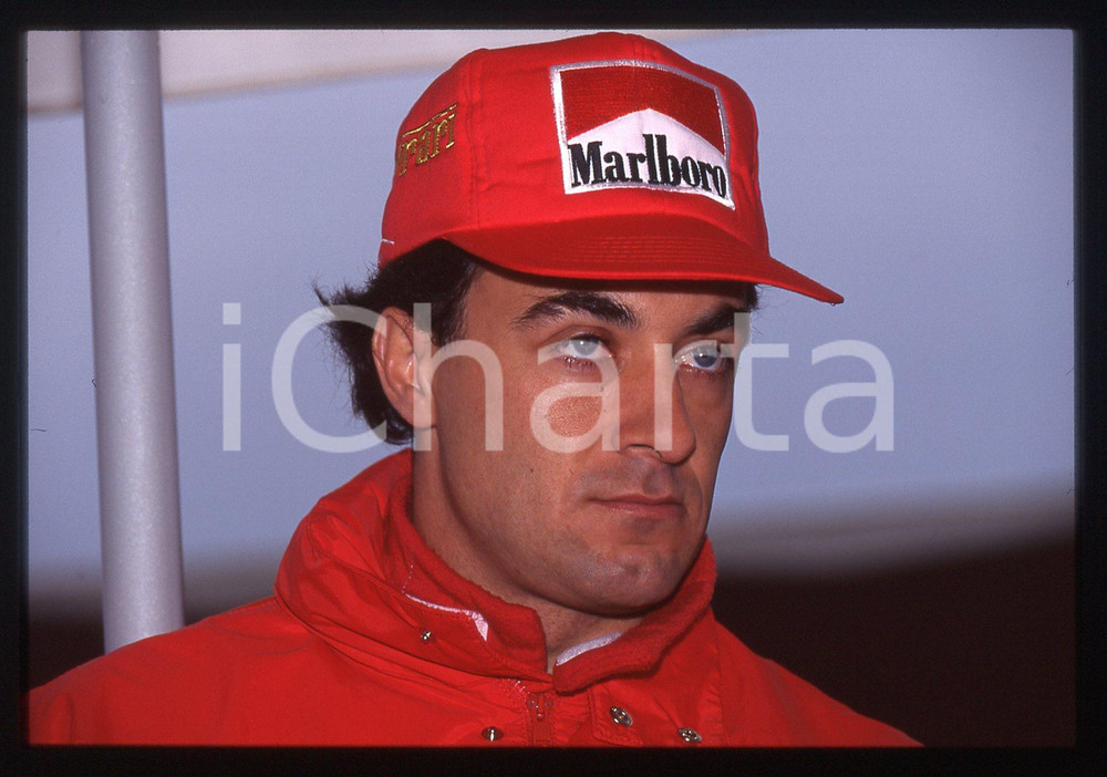 35mm vintage slide* 1995 GP SAN MARINO Jean ALESI scuderia FERRARI - Ritratto