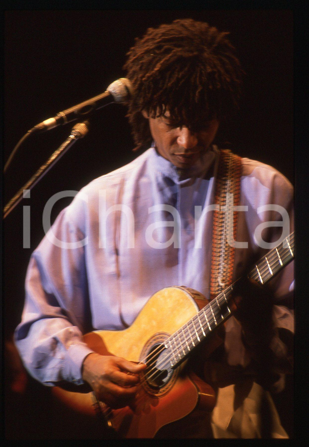 35mm vintage slide* 1985 ca MUSICA DJAVAN Caetano Viana Ritratto del cantante 6