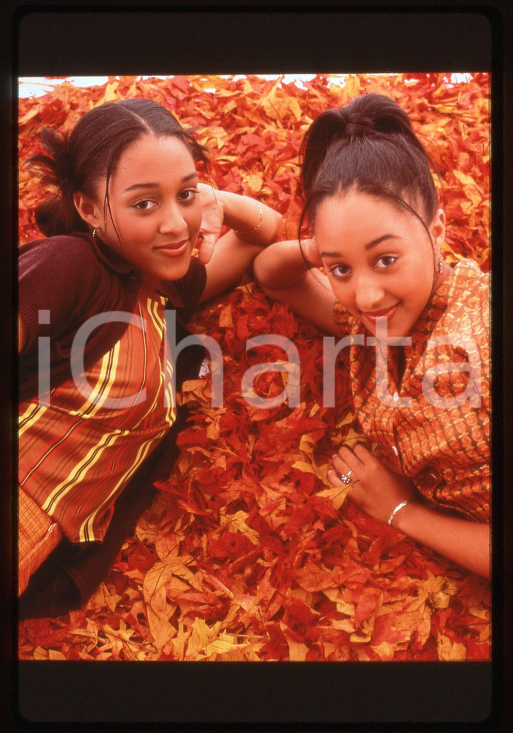 35mm vintage slide* 1994 SISTER, SISTER Tia e Tamera MOWRY in una scena serie tv