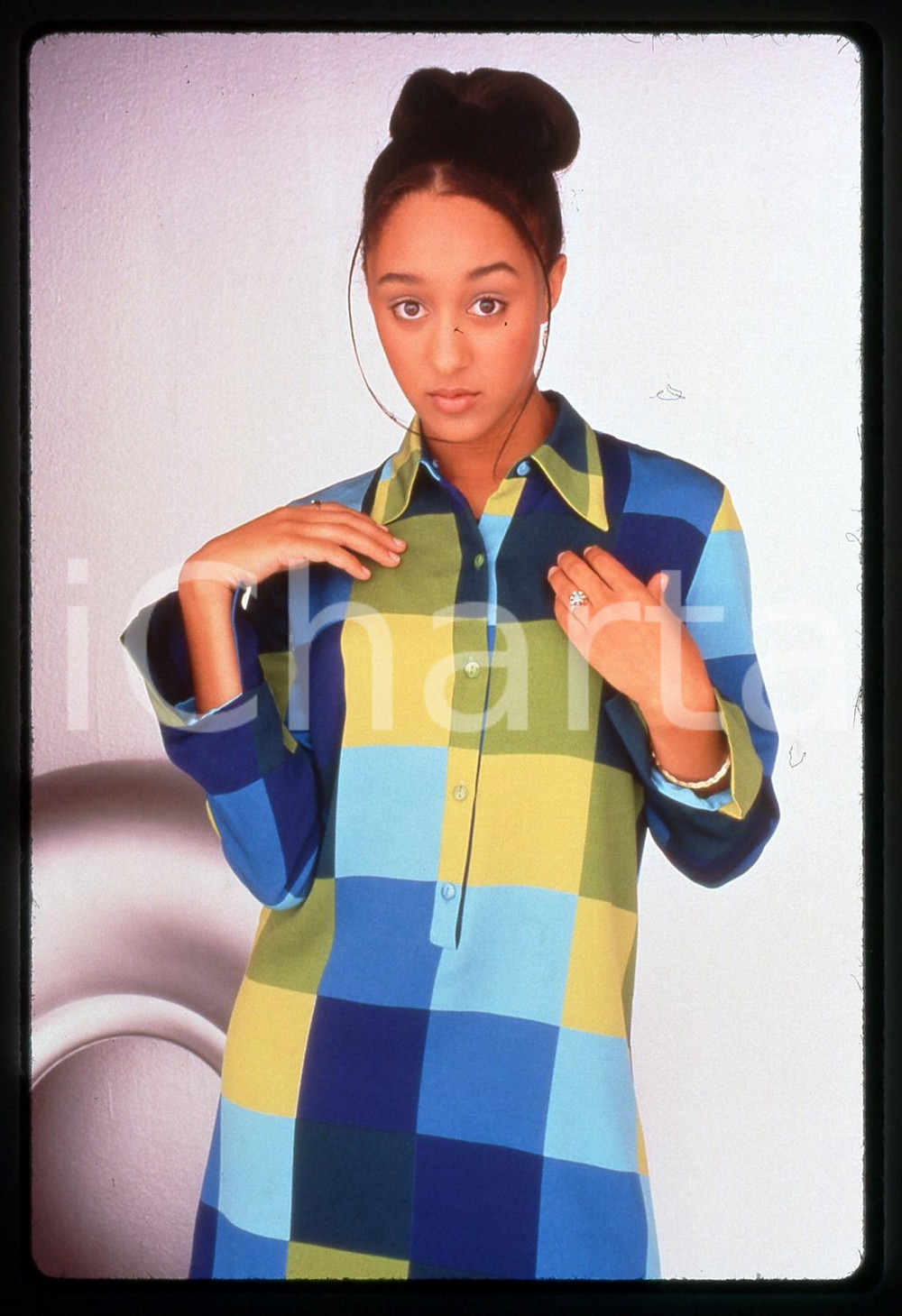 35mm vintage slide* 1994 SISTER, SISTER Tamera MOWRY in una scena della serie tv