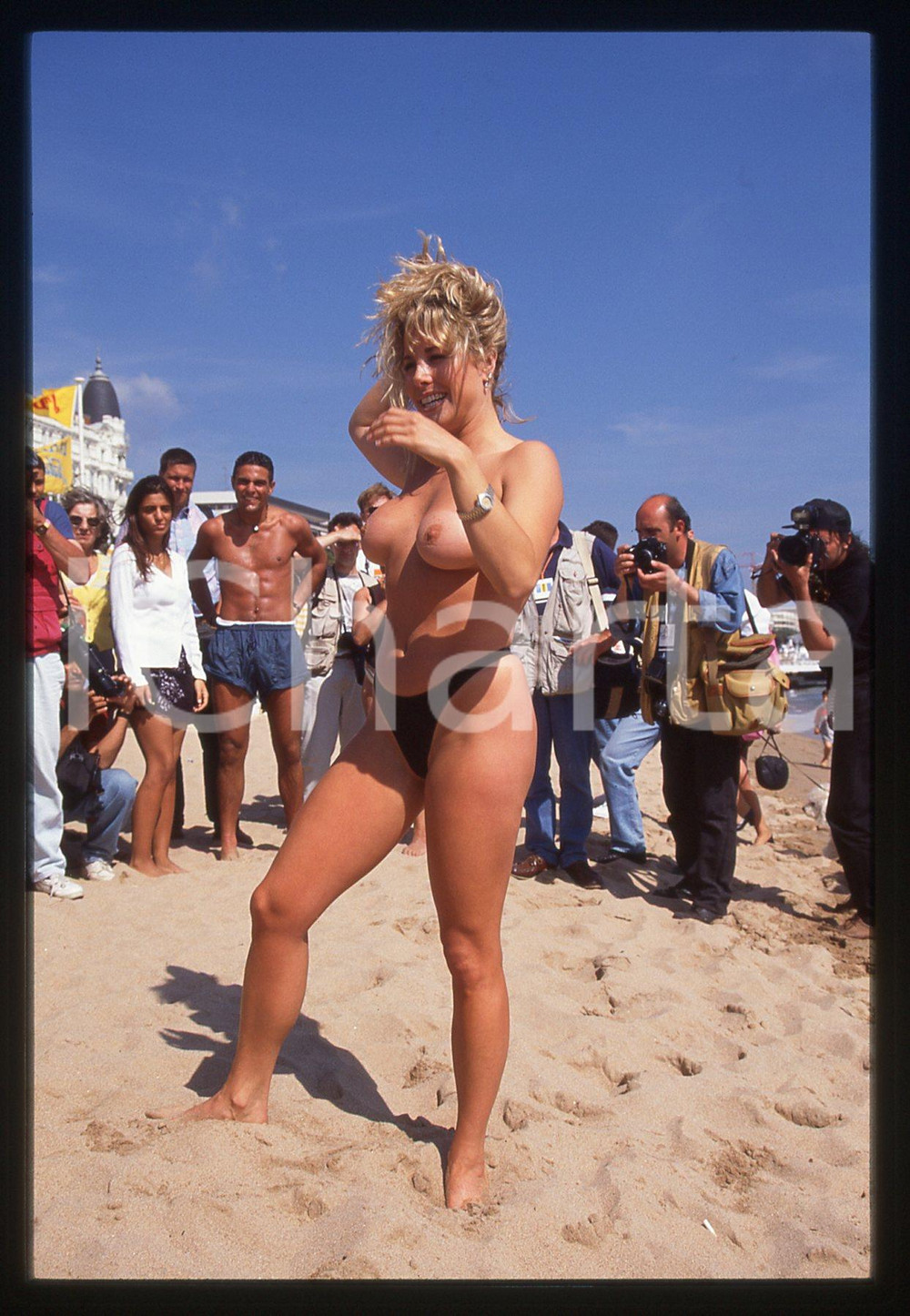 35mm vintage slide* 1995 CANNES CINEMA Melissa MURRAY in topless - Ritratto 13