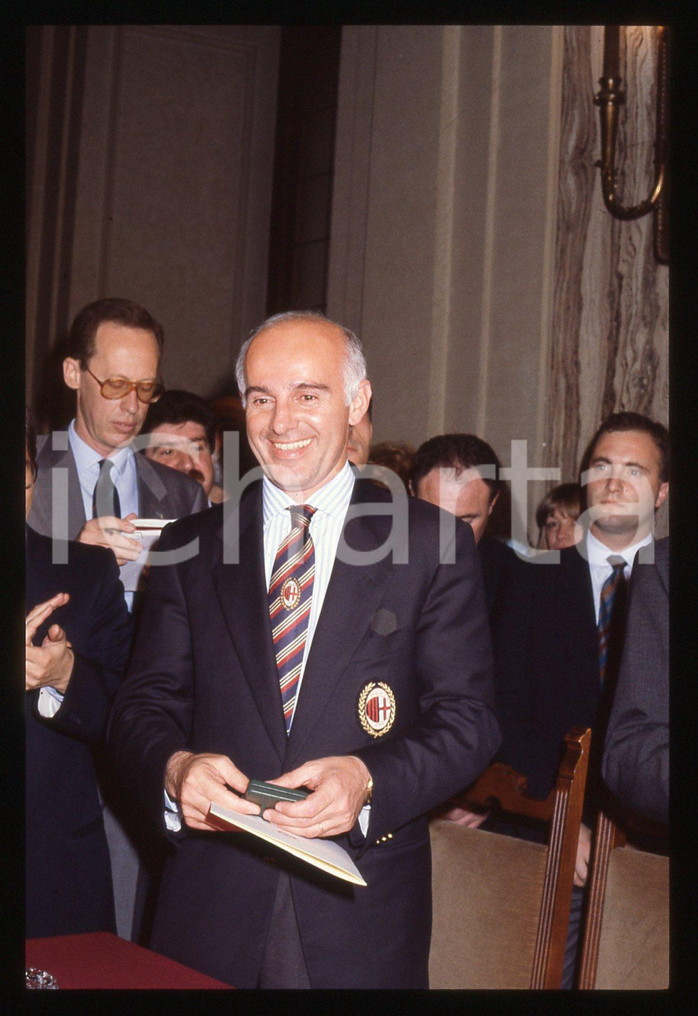 35mm vintage slide*1988 AC MILAN Arrigo SACCHI Cerimonia vittoria 11° scudetto 2